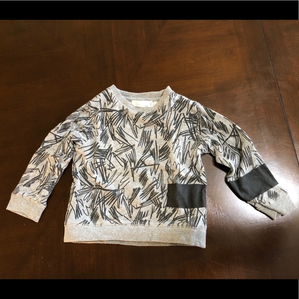 Stella McCartney Boy’s Shirt Gray and Black Size 3